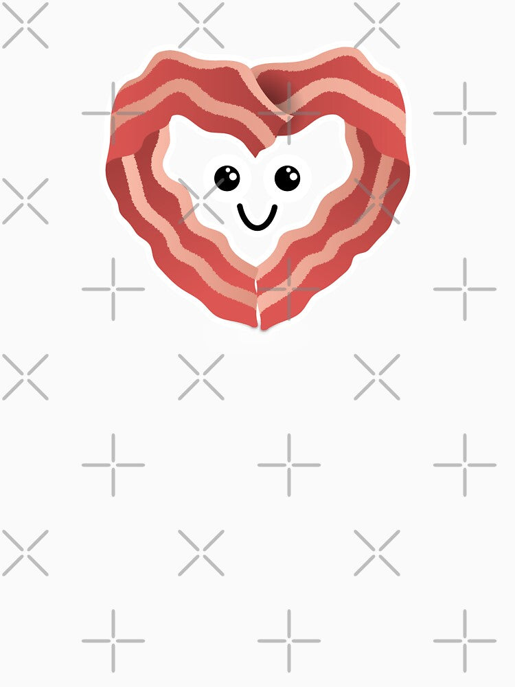 Cute Kawaii Bacon Love Heart by KawaiiStickers-