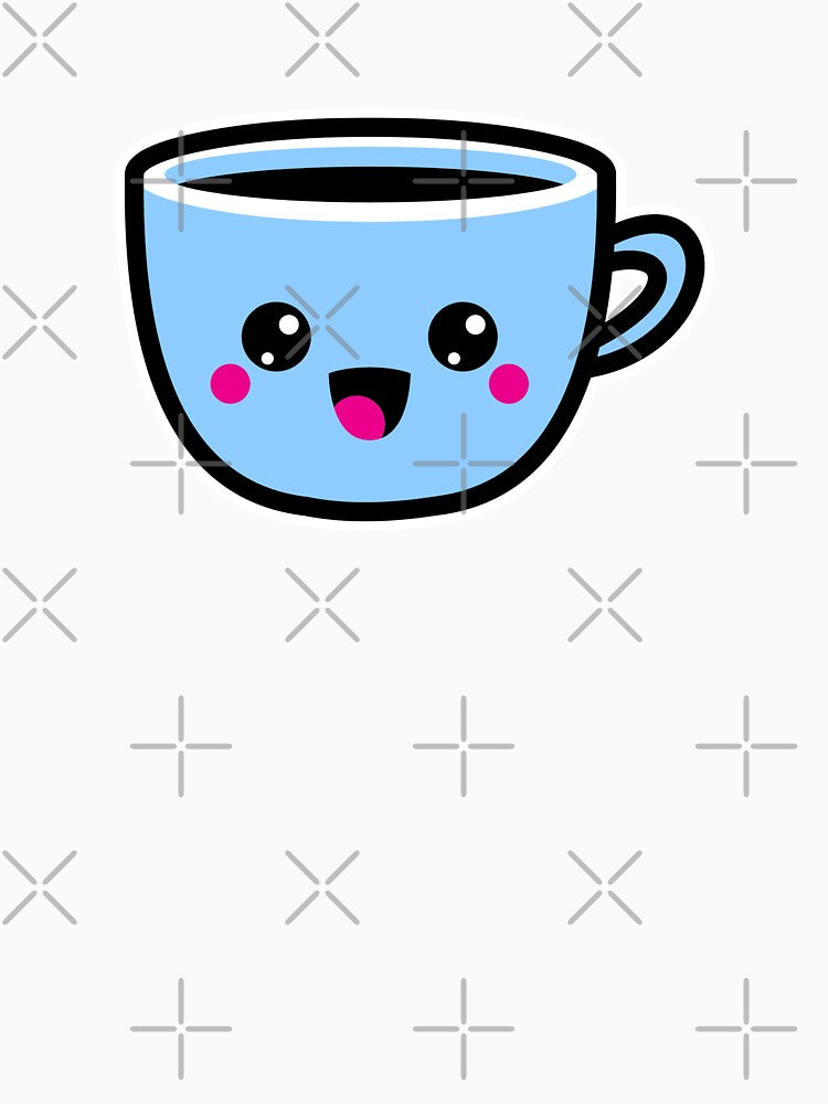 Cute Kawaii Happy Tea Cup by KawaiiStickers-