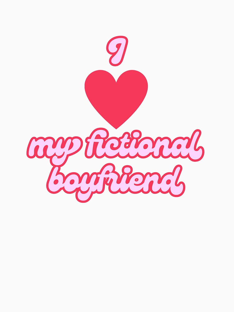 I love my fictional boyfriend book lover quote by Doozie designs