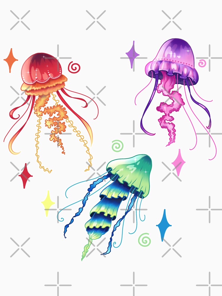 Colorful Jellyfish rainbow by SkippinStyleCo