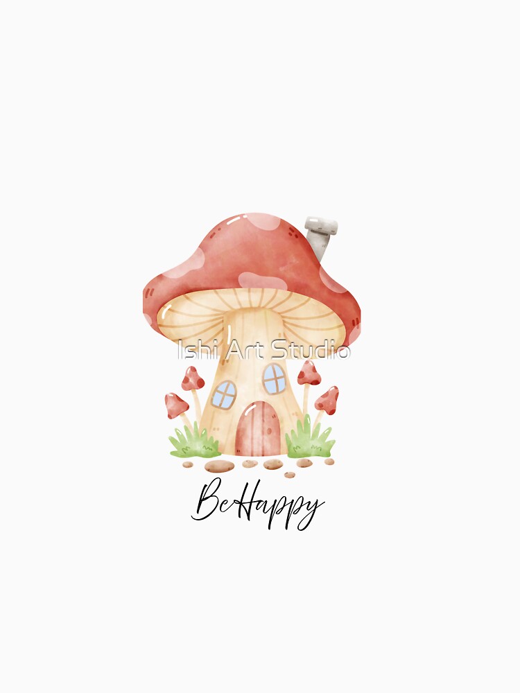 Cute Mushroom Graphic Tee | Nature Lover Forest Aesthetic Shirt by Ishi Art Studio