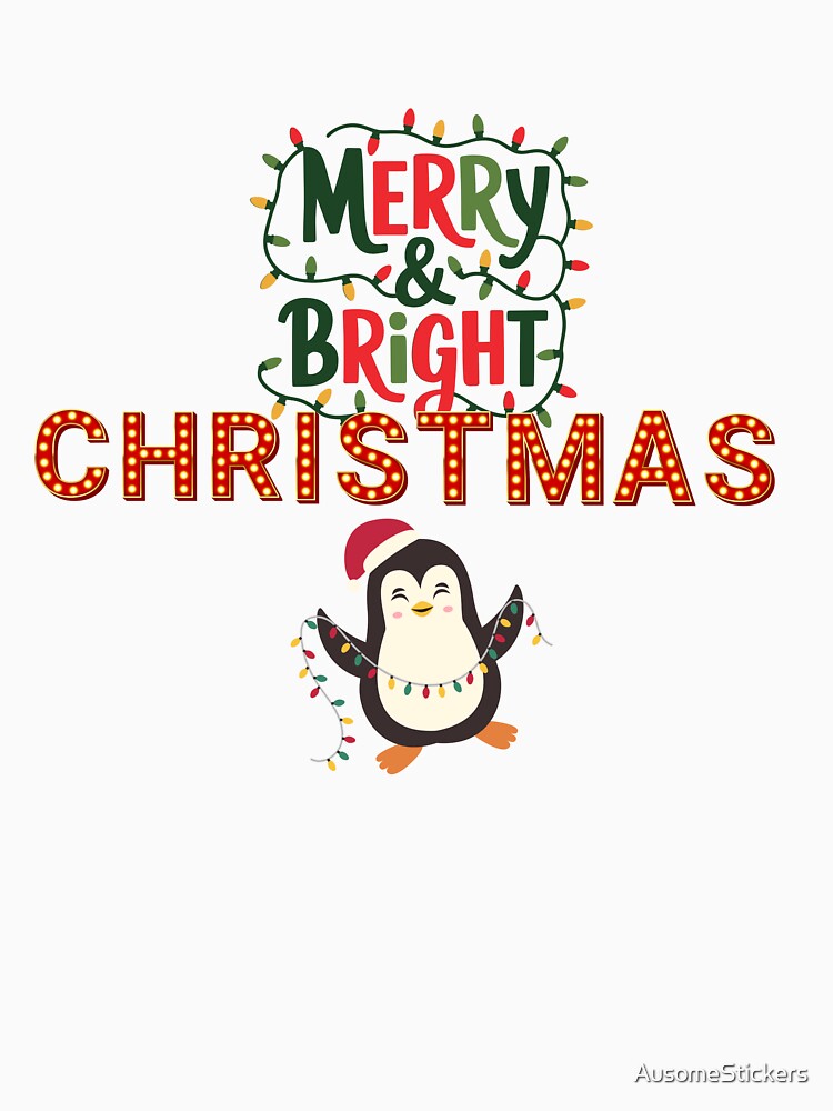 Merry and bright Christmas sticker by AusomeStickers