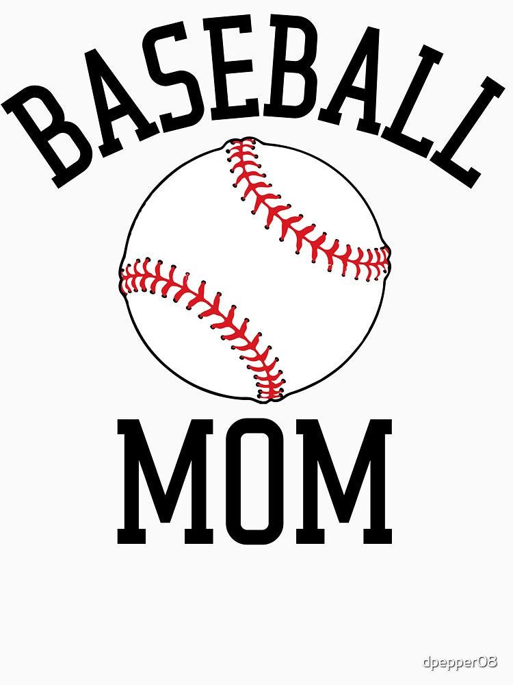 Baseball Mom Jersey Style Design, Baseball, Mom Gift, Baseball Fan by 2Duckies