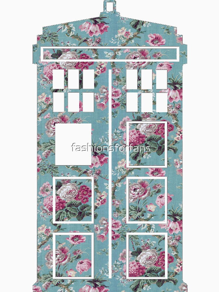 Floral Police Box by fashionsforfans Unisex