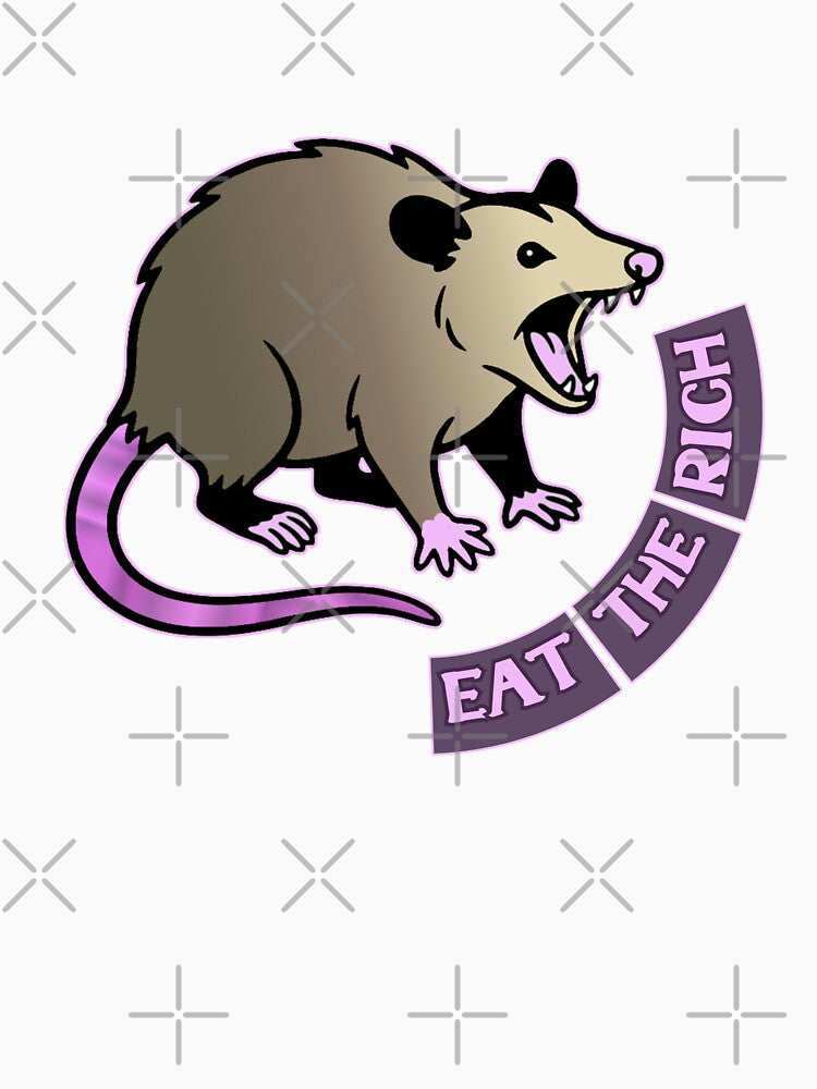 possum eat the rich by Misstickers