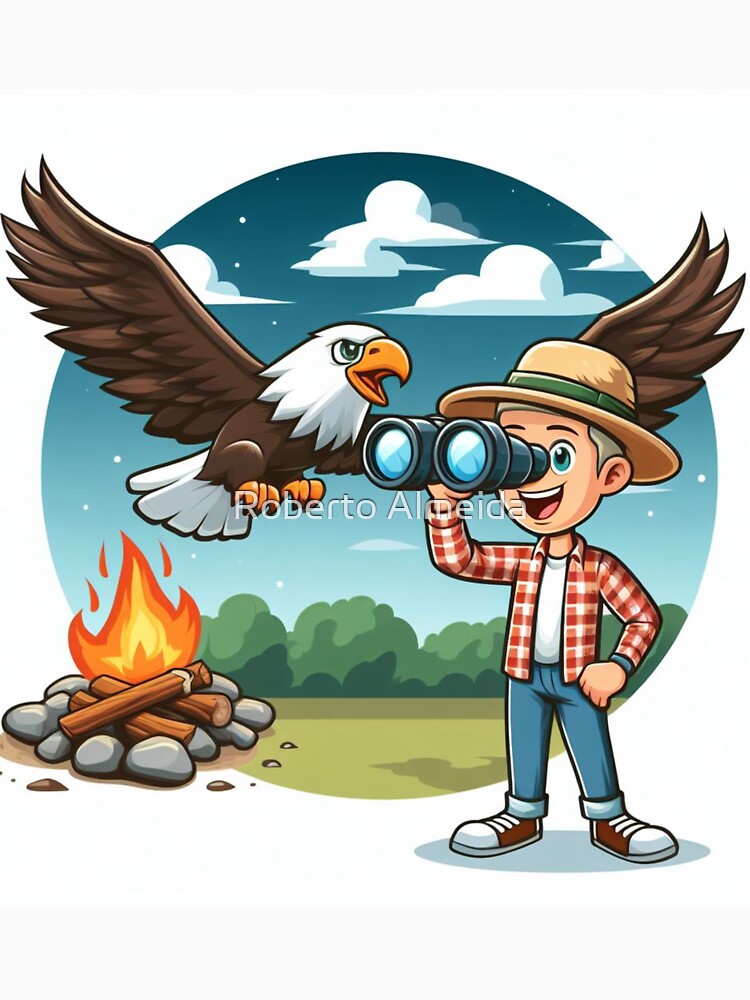 Happy Bird Watcher by Roberto Almeida