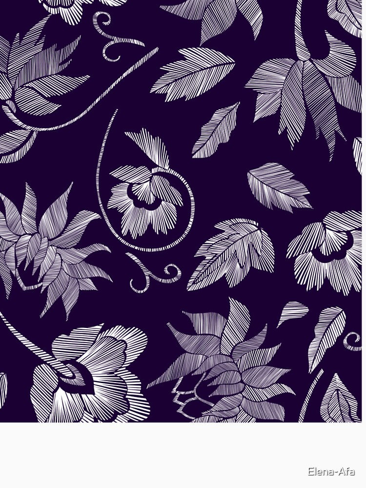 Floral design embroidery by Elena-Afa