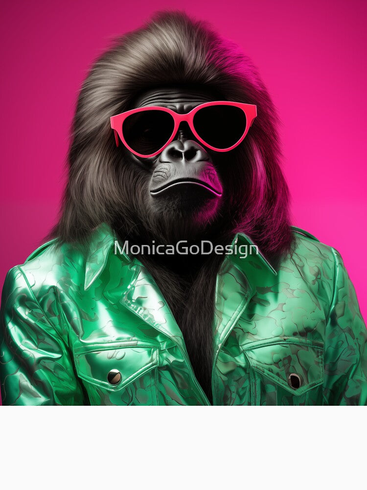 Gorilla Glam: Fierce and Fabulous - Funny Gorilla by MonicaGoDesign
