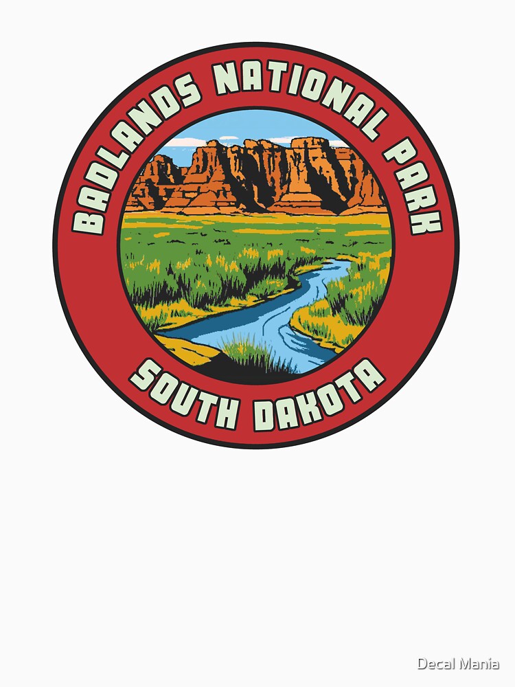 Badlands National Park Vintage Style Decal by Decal Mania