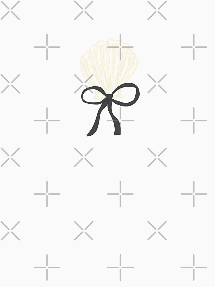 Seashell with Black Bow by coastal collective