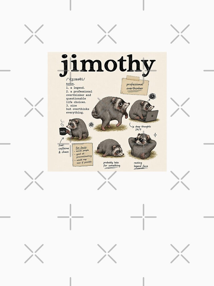 Jimothy Professional Overthinker Possum by Freedom Line Studio