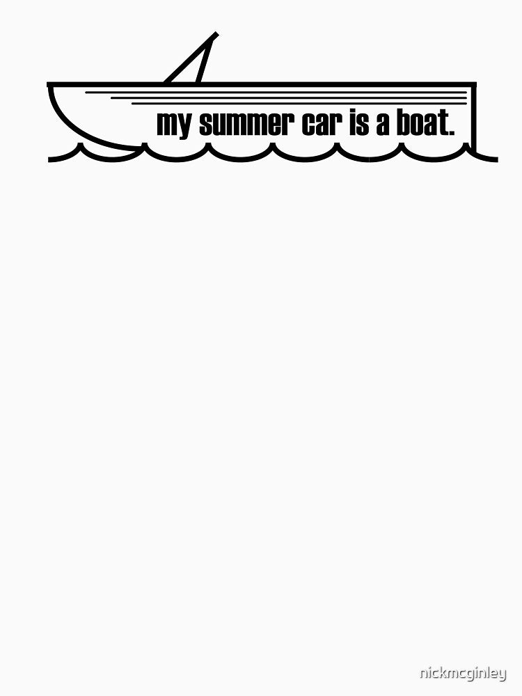 Summer car is a boat | boating, summer, midwest by MinneShore Collective