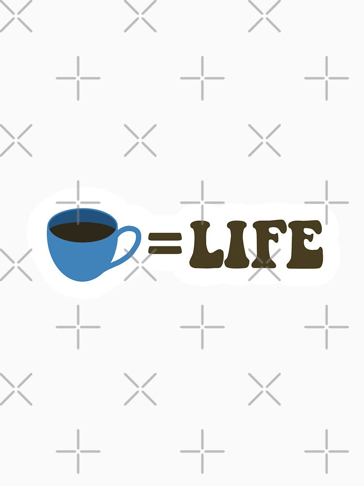 Coffee Is Life Sticker Blue by Marianna's Meraki