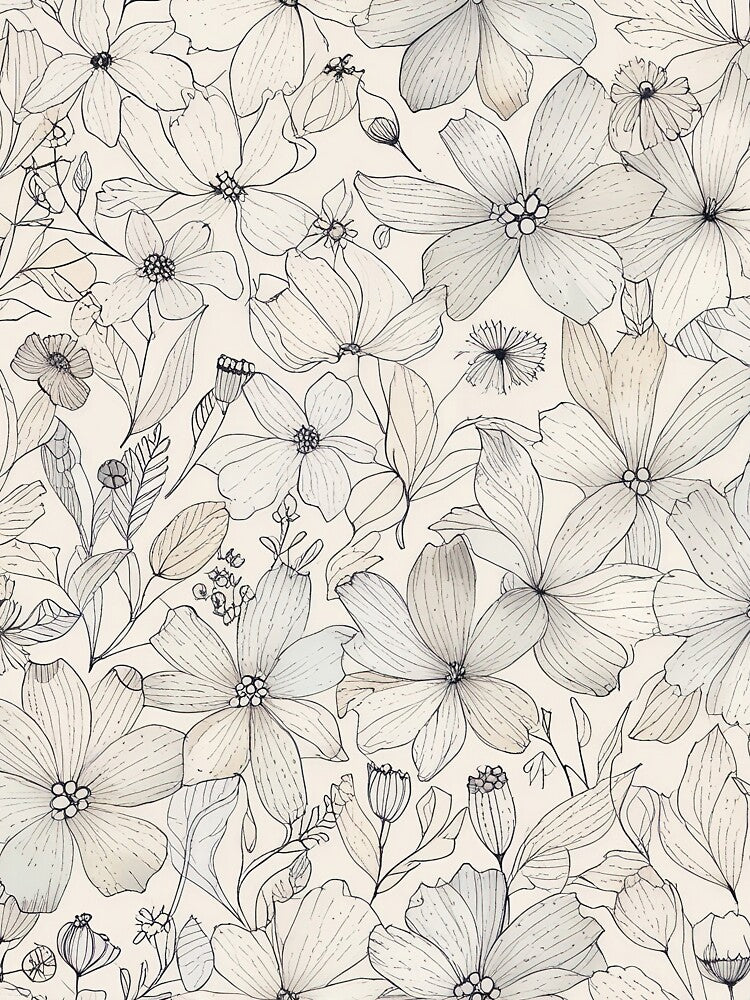 Hand Drawn Floral by CoolPixels