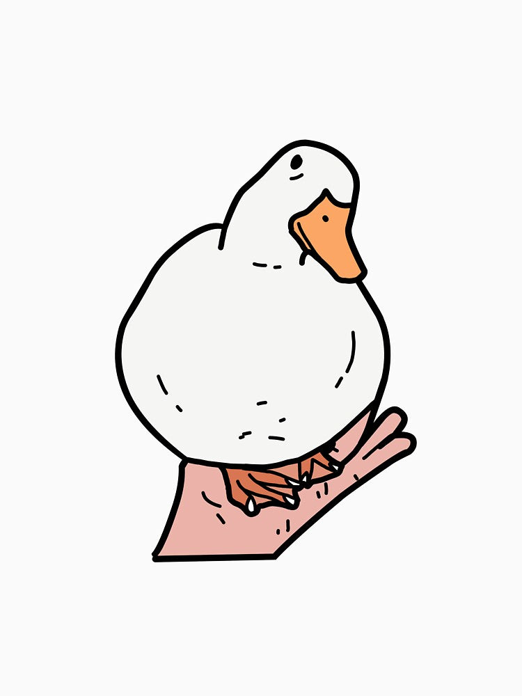 Duck on palm by Brexmore3