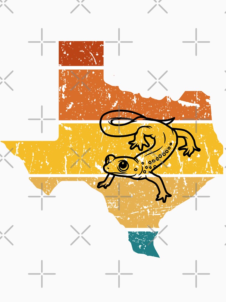 Retro Texas love Salamander by CritterStickers