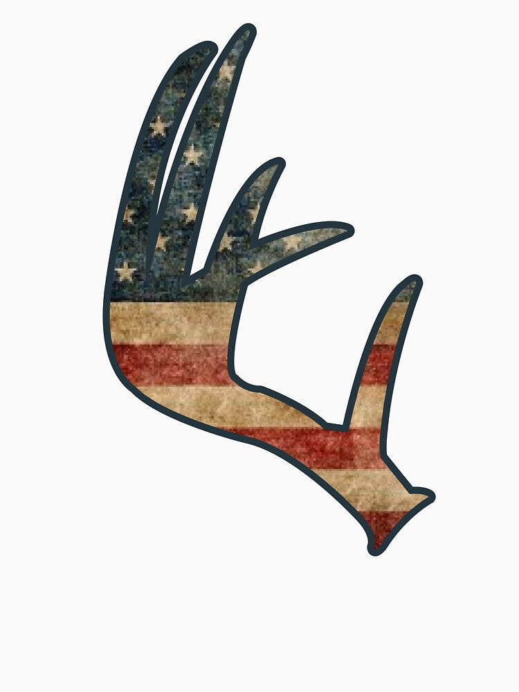 Deer Antlers USA Merica America Hunting Hunter by Boum04