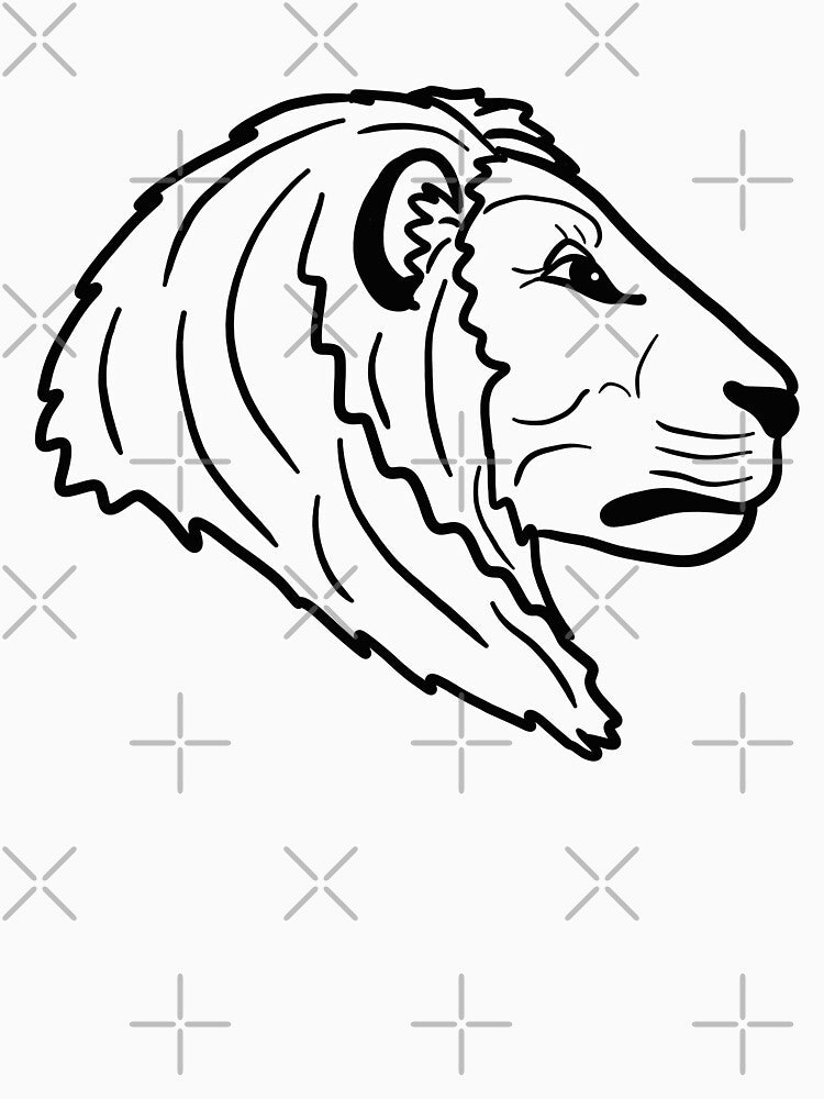 Line art lion by Antiope33