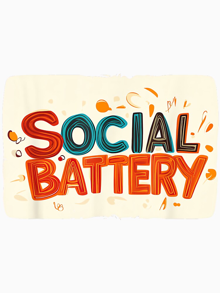 Colorful Social Battery for Boys and Girls by JohnVBurks