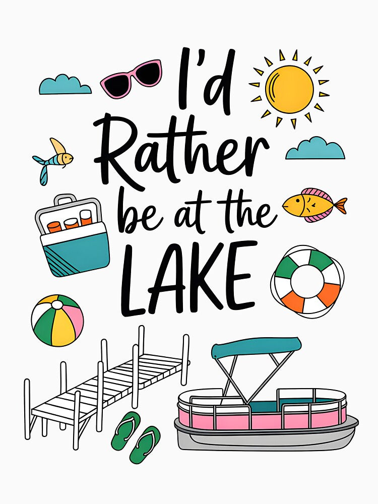 Rather Be at the Lake by ArtHavenDesign