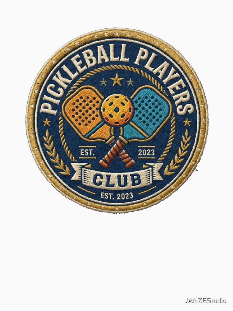Vintage Pickleball Players Club Retro Sports Design by JANZEStudio