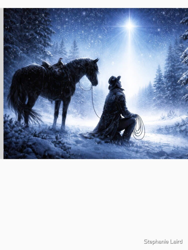 Country Western Cowboy and Horse Christmas with North Star Holiday by Stephanie Laird