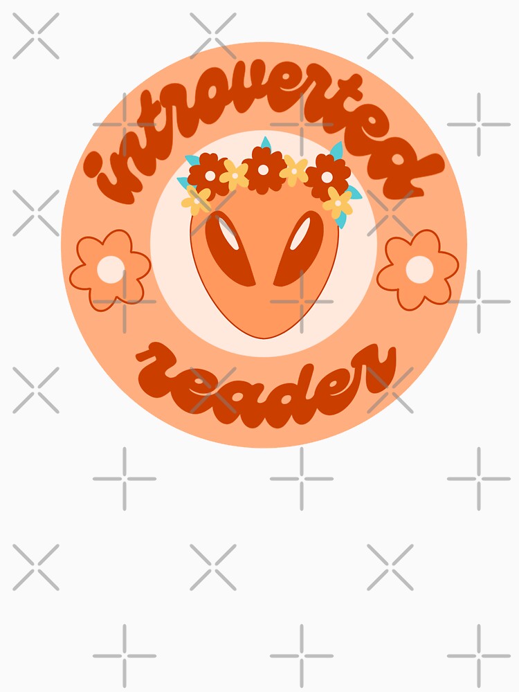 Introverted reader orange alien by RavenAMarie