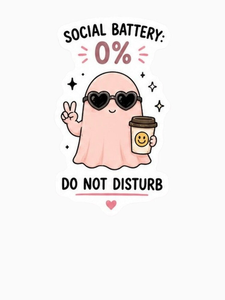 Social Battery 0 Ghost by Kingky14