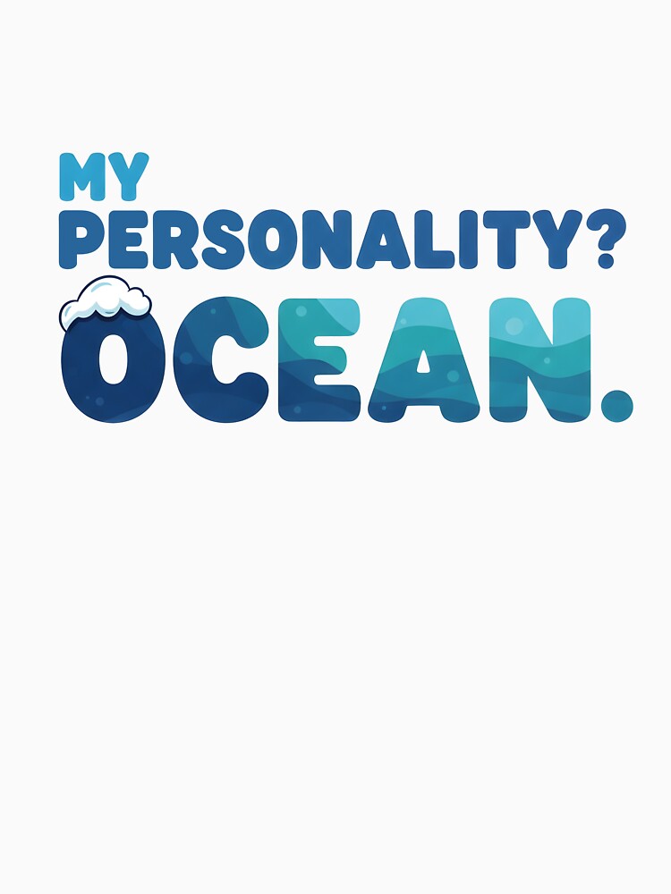 My Personality? Ocean – Coastal Identity Typography Design by Sea Gem