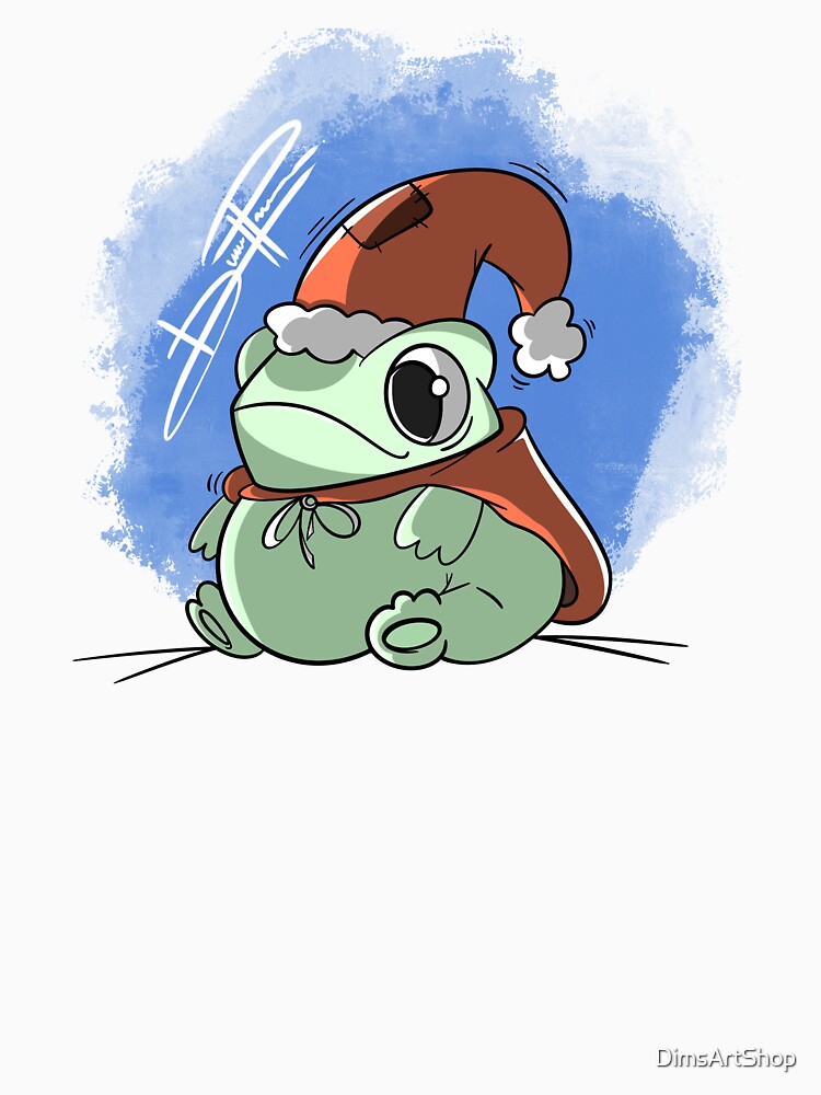 Cartoon Christmas frog by DimsArtShop