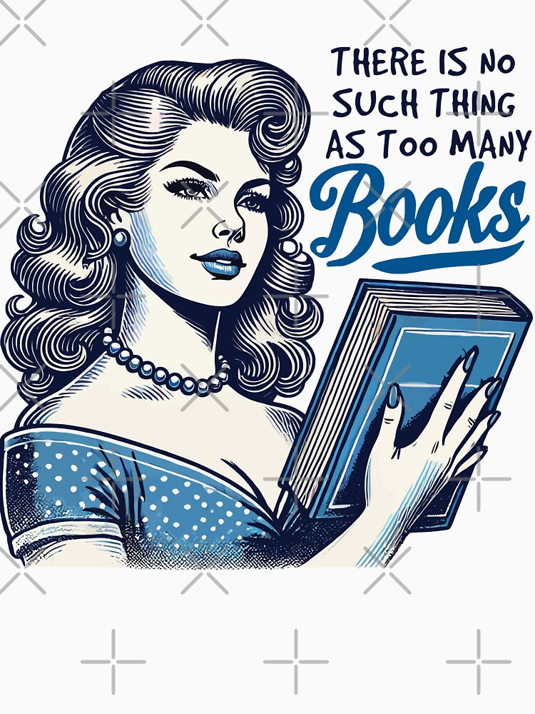 Retro Book Girl Design For Frequent Readers With by LuminOrb