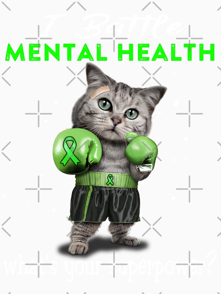 Mental Health Warrior - I Battle Mental Health What Is Your Superpower? by Jennpak