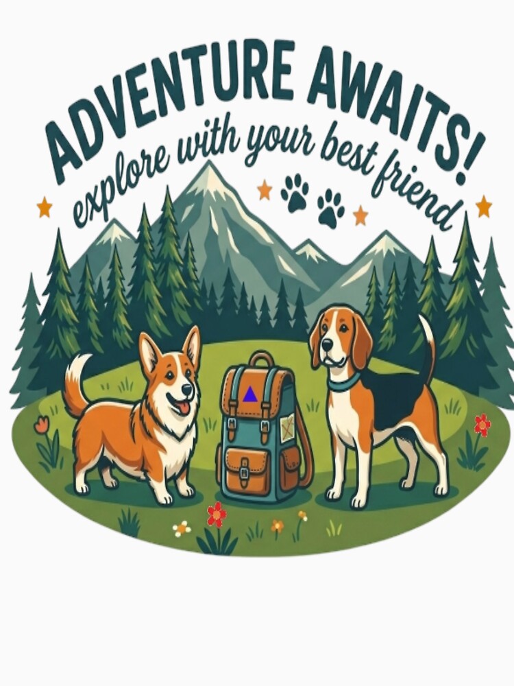 Adventure Awaits Dog Hiking by Salma.Store