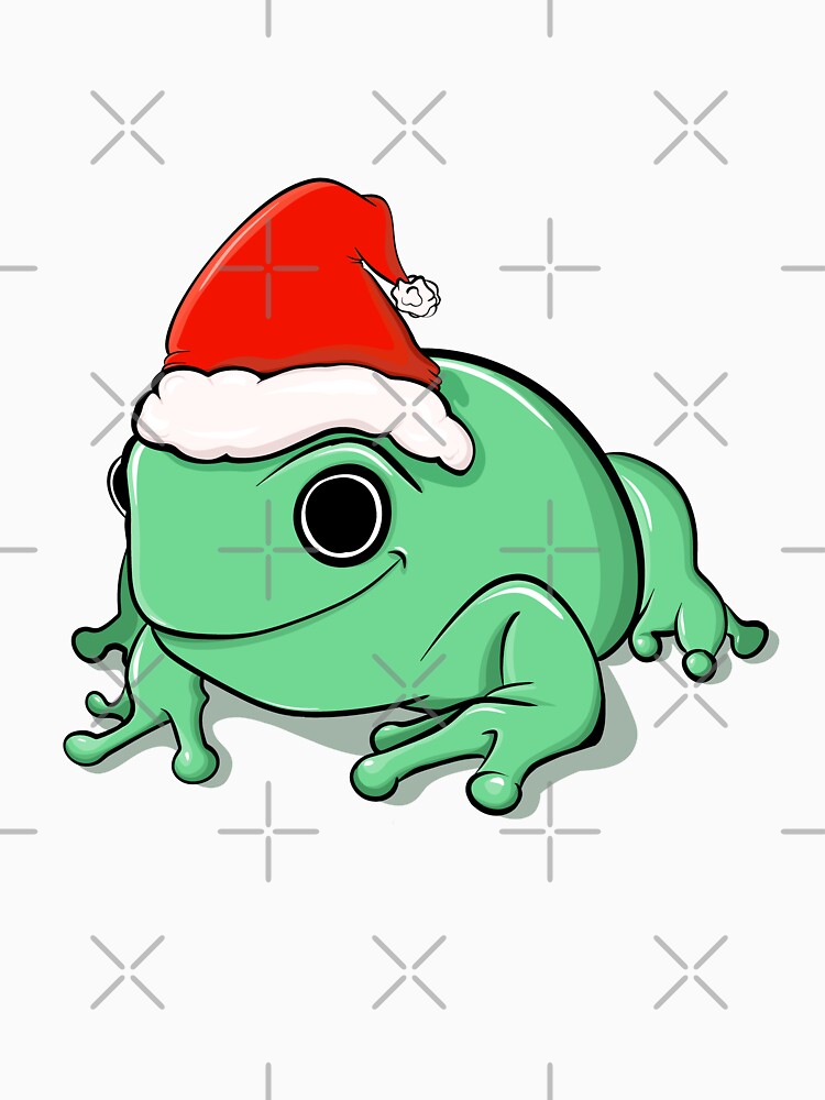 Santa Christmas Frog Edward by Rae Smitty