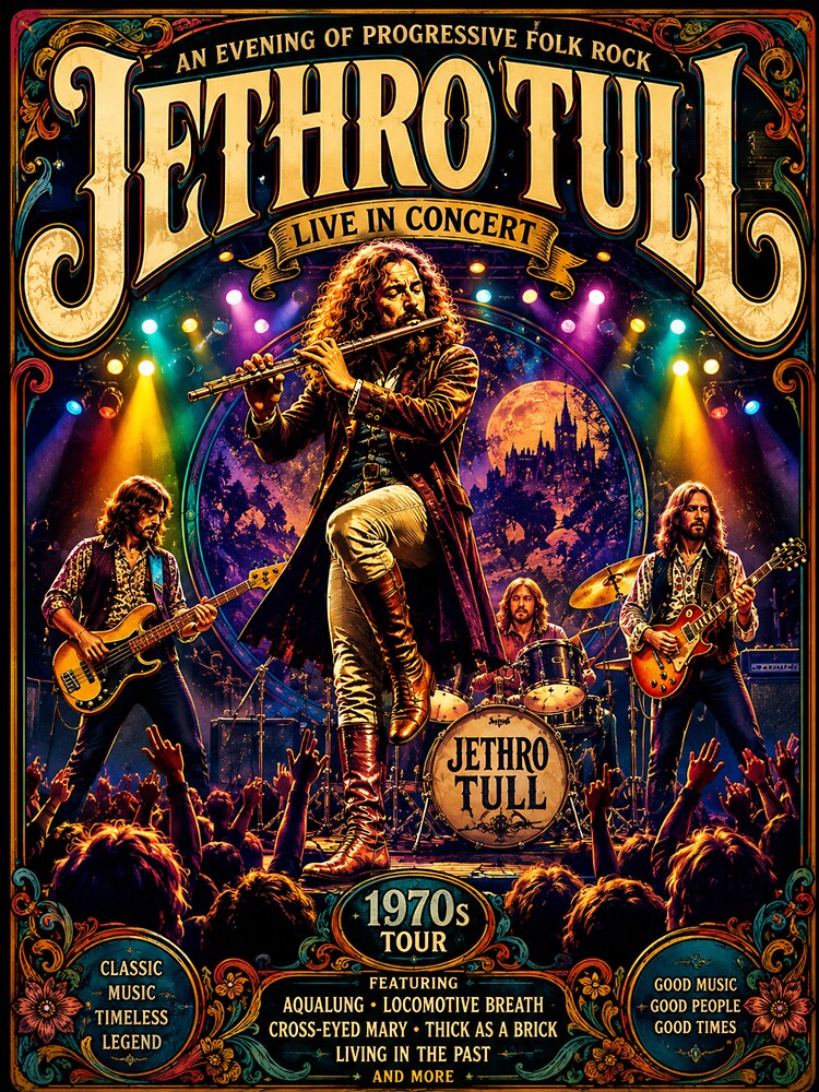 Jethro Tull's 1970s Progressive Rock Concert by virge86