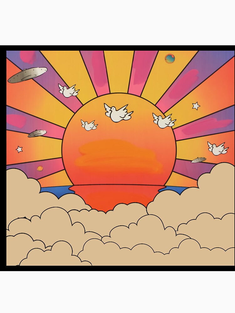 Rainbow 70s sun Sunset by BuckskinMe