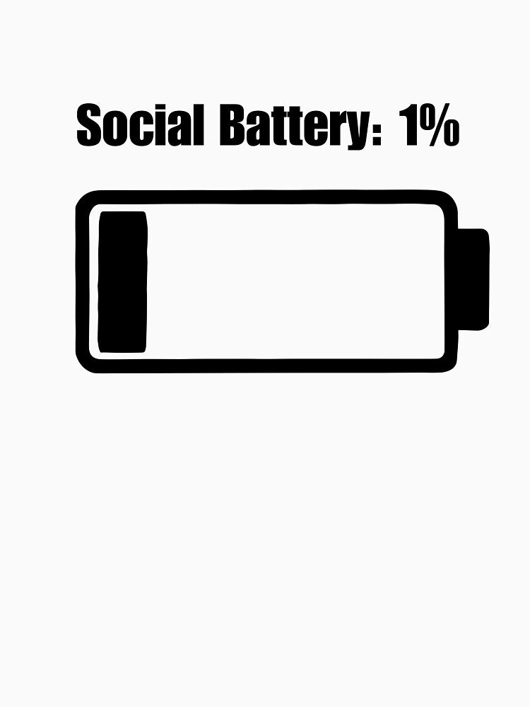 Social Battery: 1% by ReliableQuotes