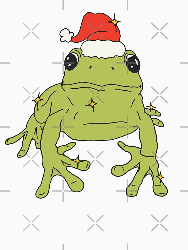 Christmas Frog in Christmas Hat ♥ by tartagain