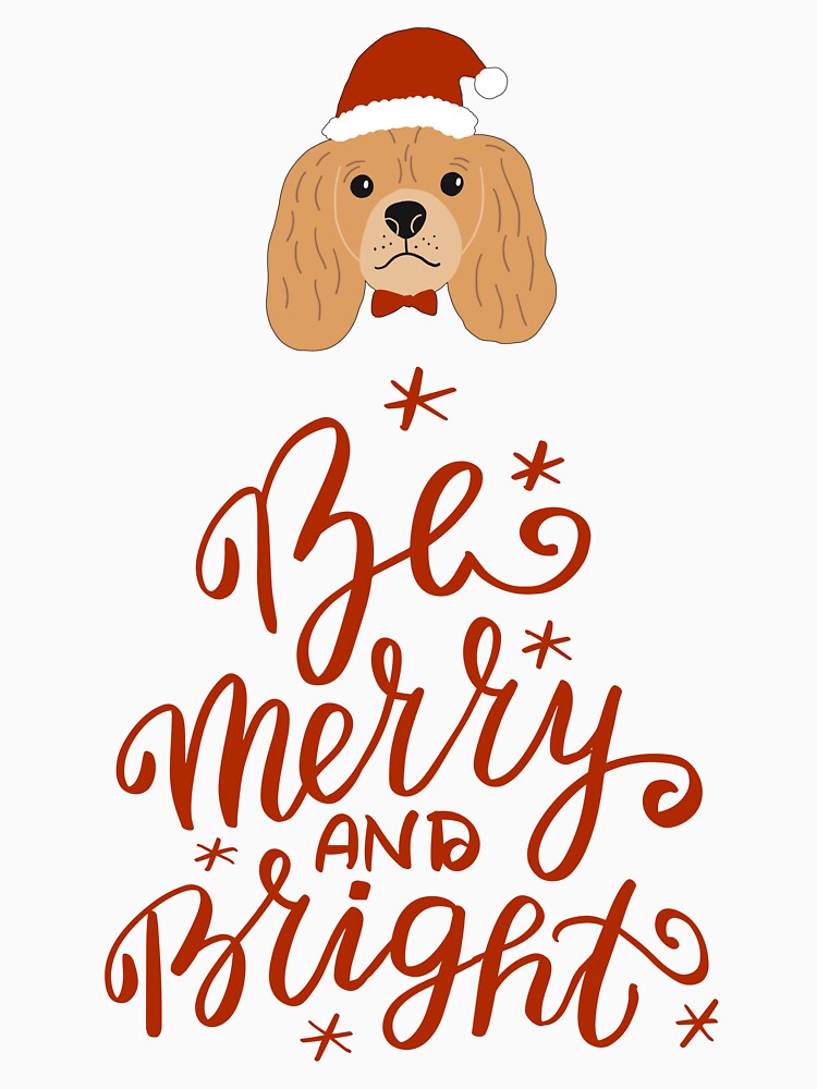 Be Merry and Bright Christmas Dog by ChaosDesigns876