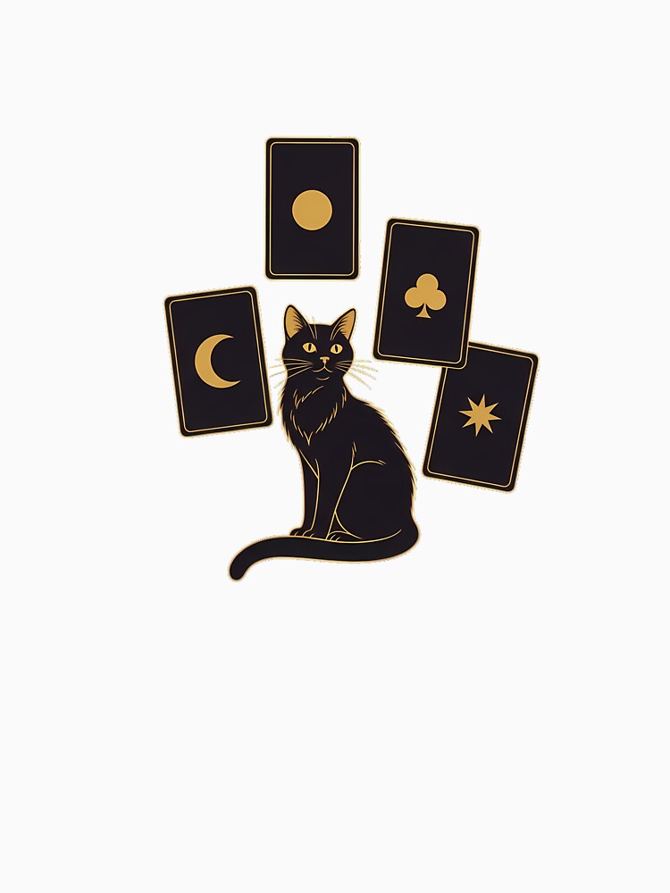 Black Cat Tarot Moon Gift by IllumeInk
