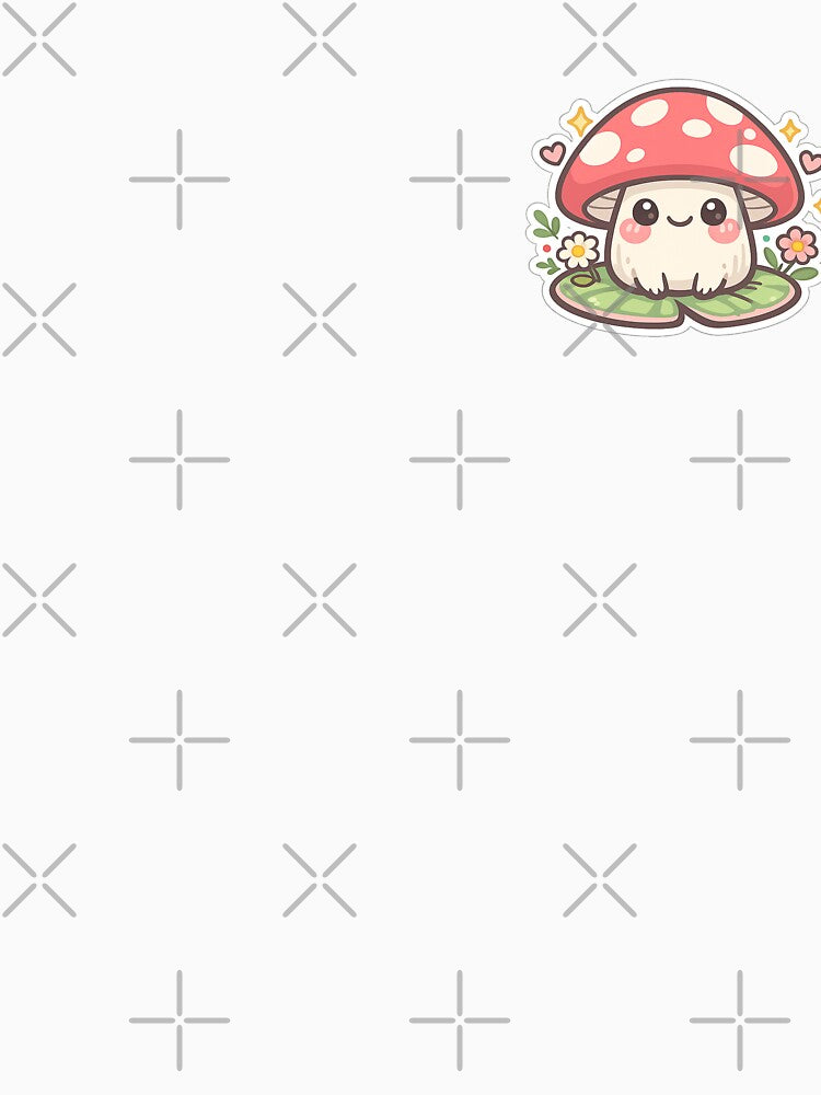 Cute Kawaii Mushroom Sticker – Cottagecore Fairy Toadstool, Pastel Nature Gift by CosyCush