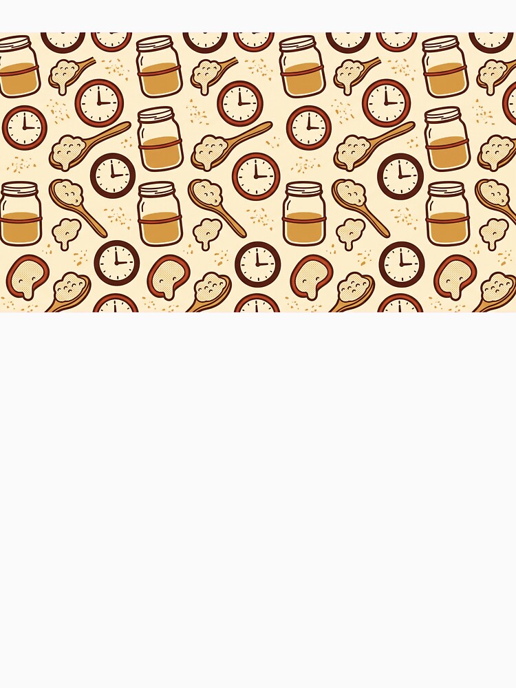Sourdough Feeding Time All-Over Repeat Pattern Art by Ninjacatoff