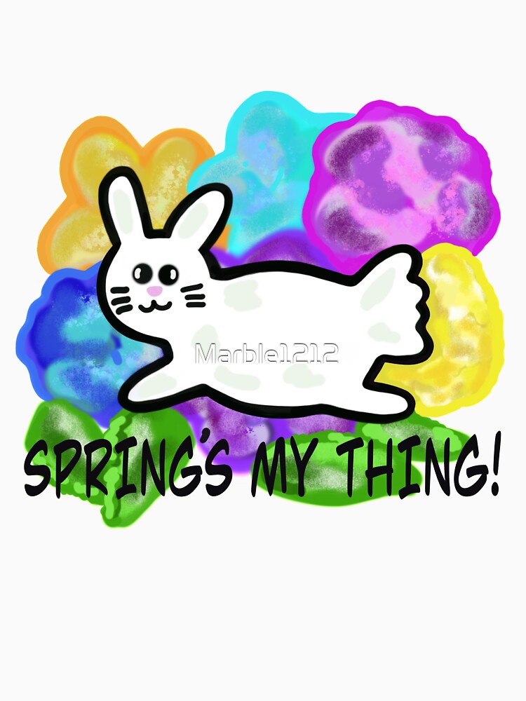 Cute Cartoon bunny, Spring’s My Thing! by Marble1212