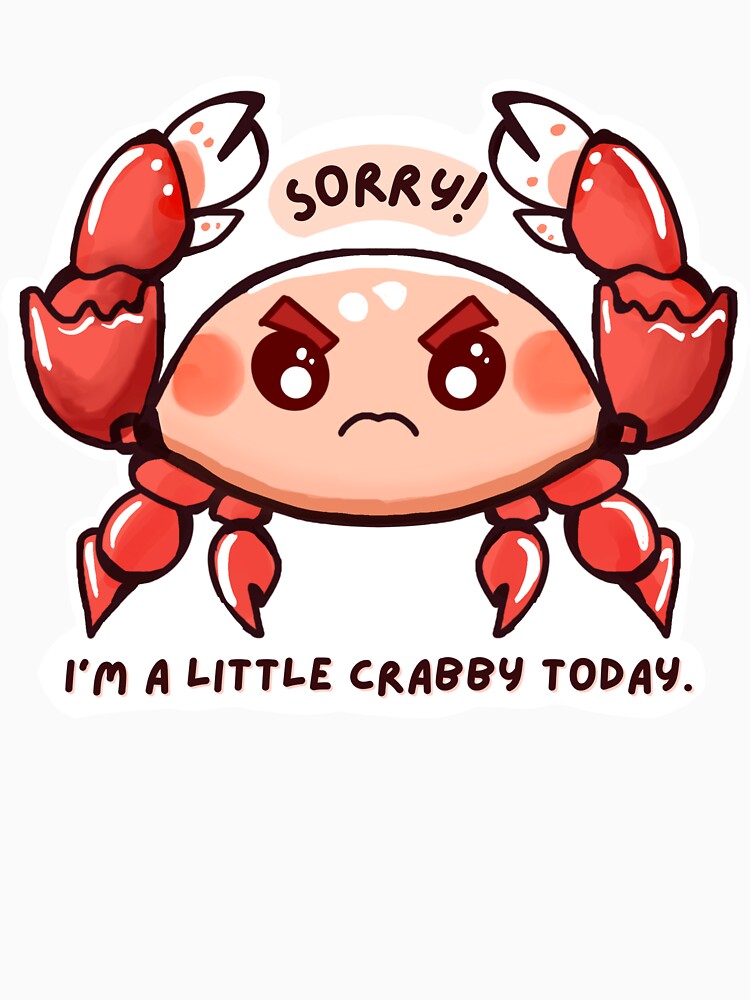 Cute Crabby Crab Pun Sticker by artiistsama