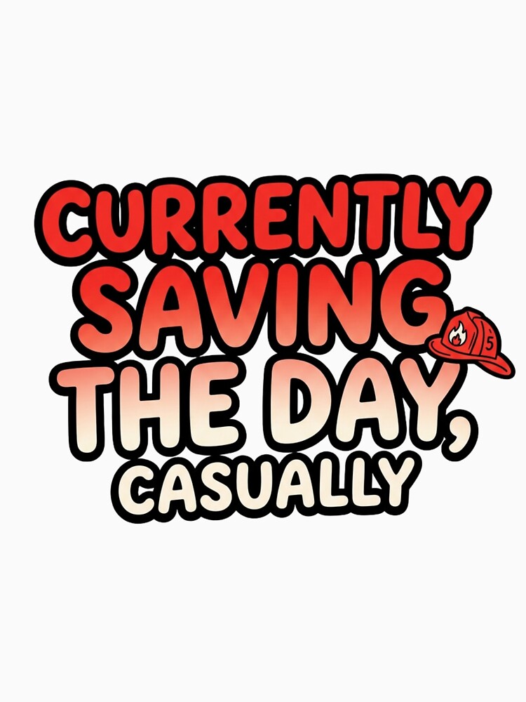 Currently Saving The Day Casually Funny Quote by StickVerse by Owais