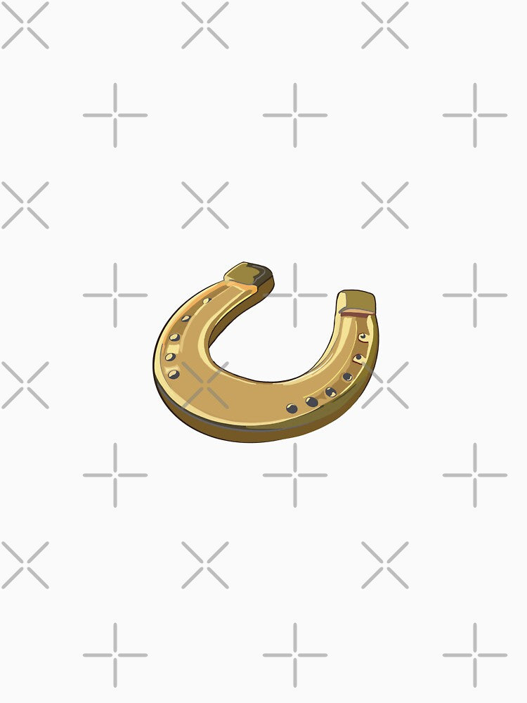 Lucky Horseshoe Sticker - Minimal Western Transparent Decal by Bedoya Illustrations