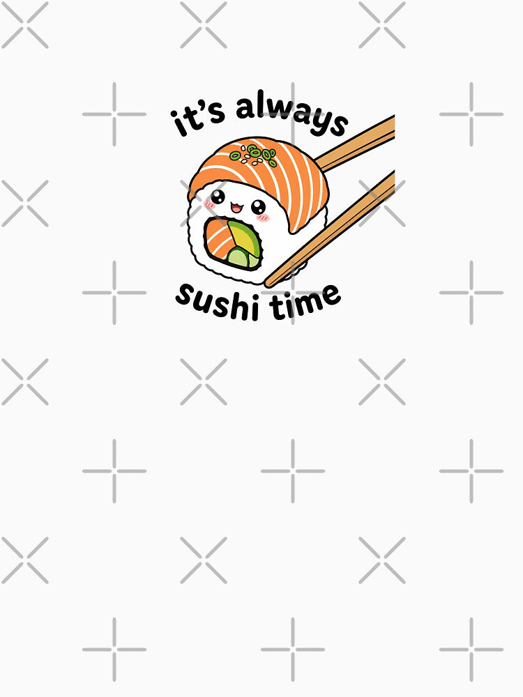 Sushi time - Kawaii Sushi Roll with Chopsticks by lotsofniches