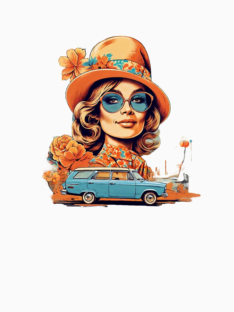 Vintage 1970 – Retro Groovy by Mido tee art shop