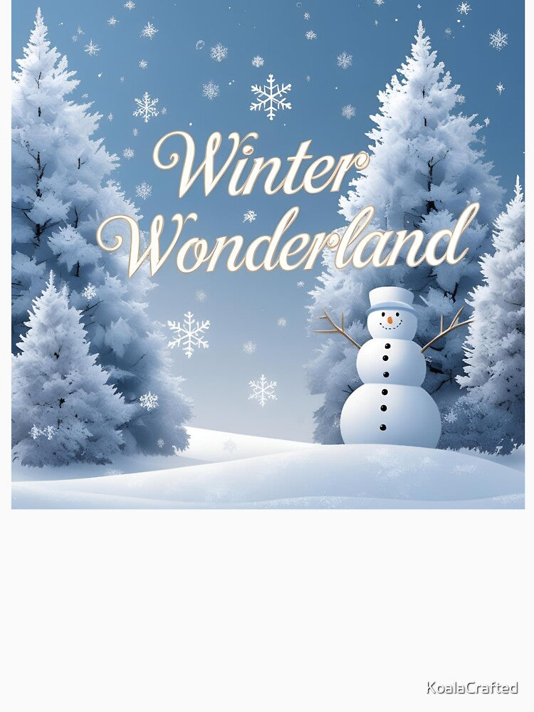 Winter Wonderland Snowman - Snowy Forest by KoalaCrafted