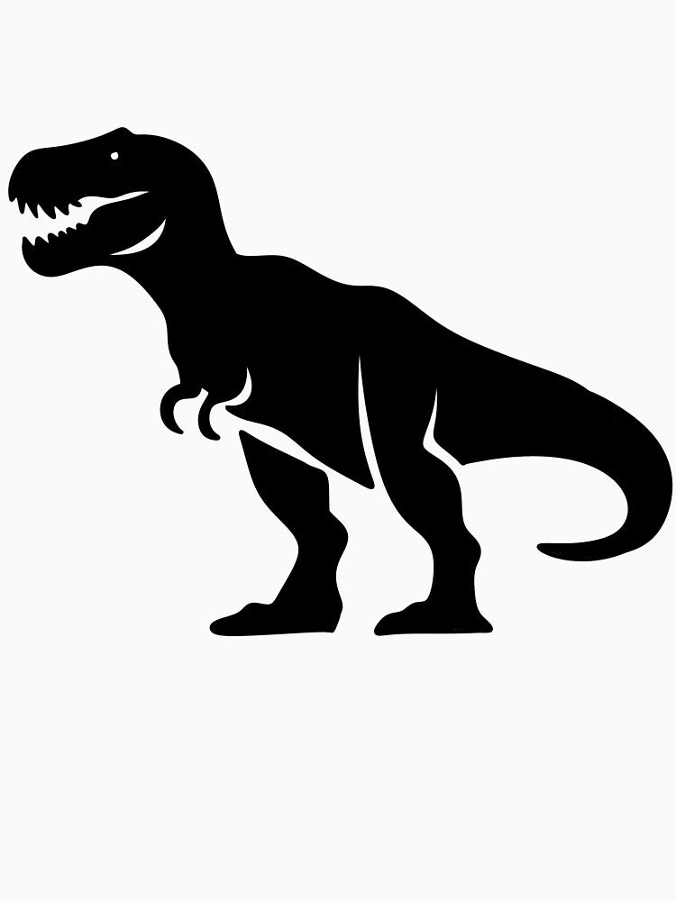 Tyrannosaurus Rex Dinosaur Silhouette Minimalist Tribal Sticker by LYAN-STORE